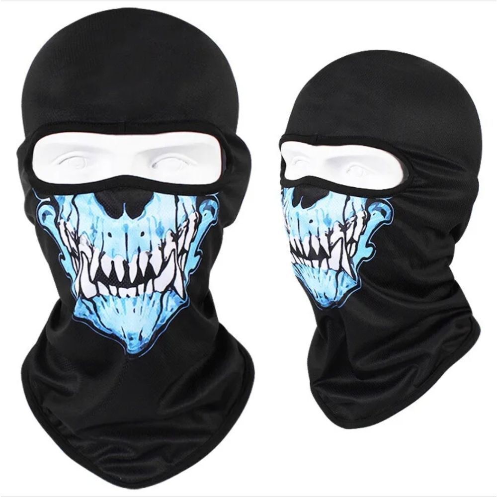 Tactical Skull Ghost Printed Full Face Mask Balaclava Halloween Ski Motorcycle